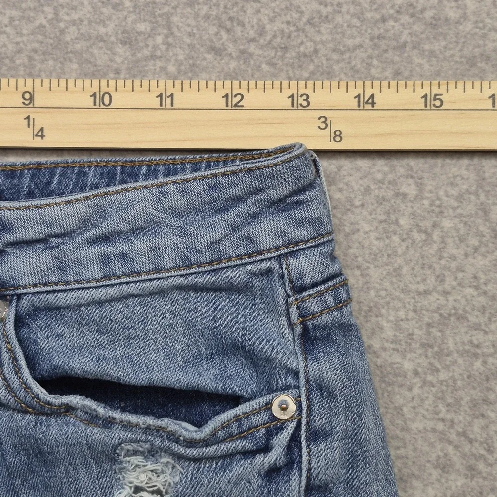 Joes Jeans Cutoff Denim Shorts Womens Distressed Raw Hem Light Wash Y2K Festival